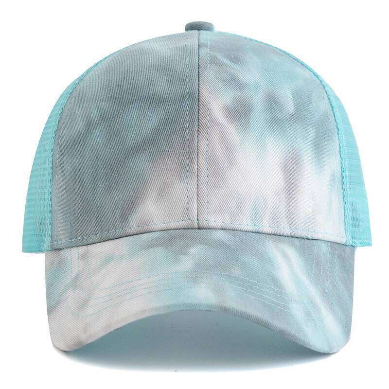 New Women Ponytail Tie Dyeing Design Baseball Cap Female Streetwear Trucker Hats Z260226