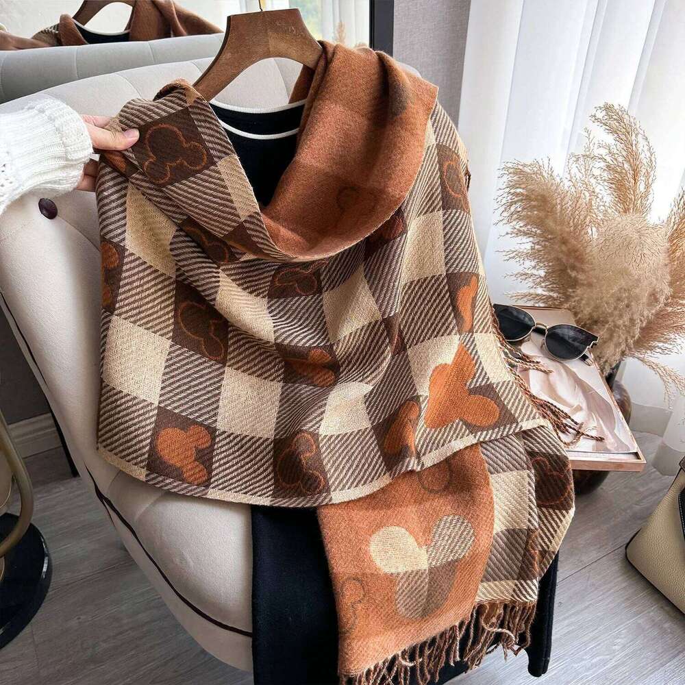 New Luxury Winter Thick Warm Scarf Women Cashmere Shawl and Wraps Pashmina Neckerchief Bufanda Female Long Tessel Echarpe Z260226