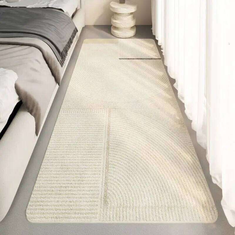 Striped Bedroom Bedside Fluffy Large Carpet Living Room Plush Lounge Rug Floor Mat Soft Velvet Carpets For Children H260226