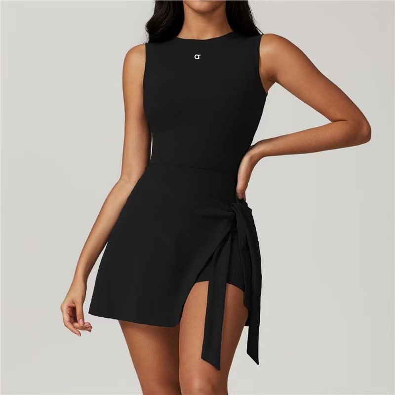 alone gym set yoga dfynes set top workout sets clothes women dfynely shirt Short-sleeve dress