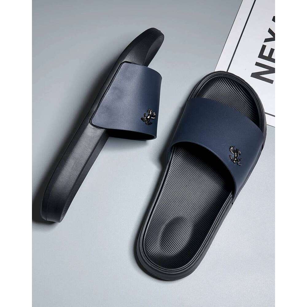 Men's Slide Sandals Soft Comfortable Non-Slip Slippers Indoor Outdoor Bathroom Beach Shoes Quick-Dry EVA Platform Lightweight