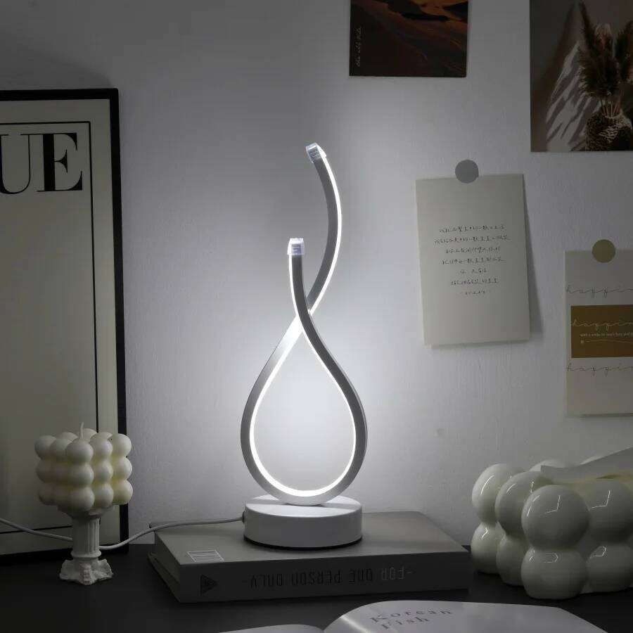 1PC Creative Modern Elegant White LOVE Gesture Desktop Lamp, USB Power Supply - Three-color Lighting, Suitable for Various Occas Z260227