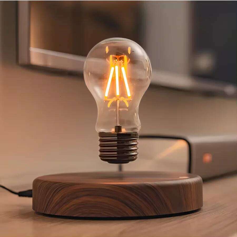 Magnetic Levitation Lamp Creativity Floating Glass LED Bulb Home Office Desk Decoration Birthday Gift Table Novelty Night Light Z260227