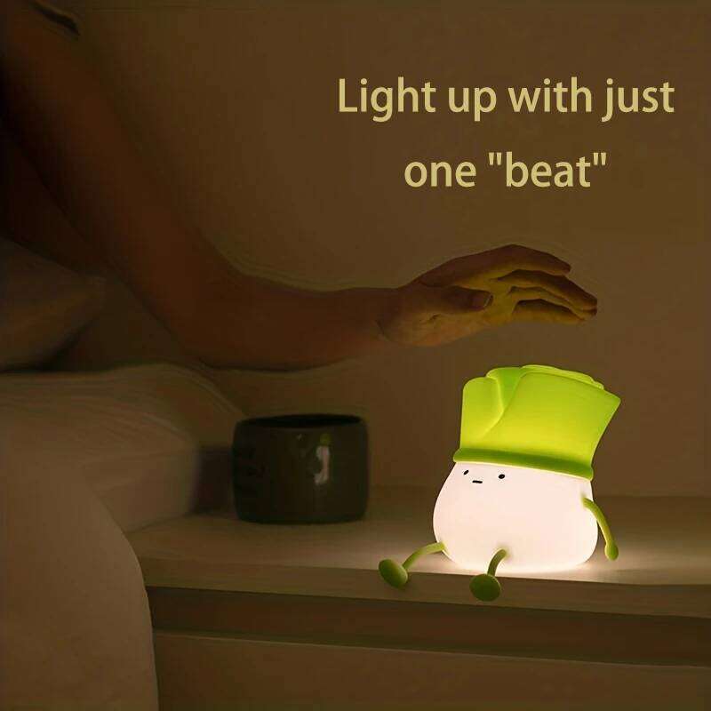 Cartoon Vegetable Silicone USB Charging Induction Night Light Mobile Phone Holder Children'S Birthday Christmas Gift Z260227