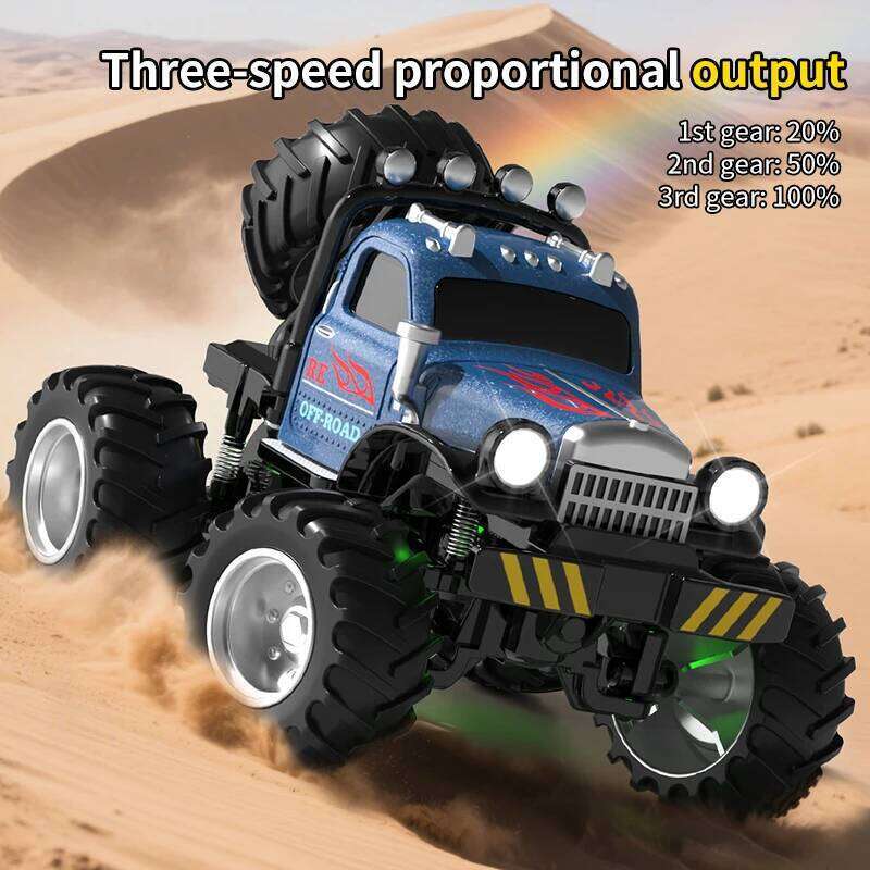 New 1:64 Rc Mini 2.4Ghz City Road Handle High Speed Alloy All Terrain Remote Car Dual Control Children's Toys Gifts H260227