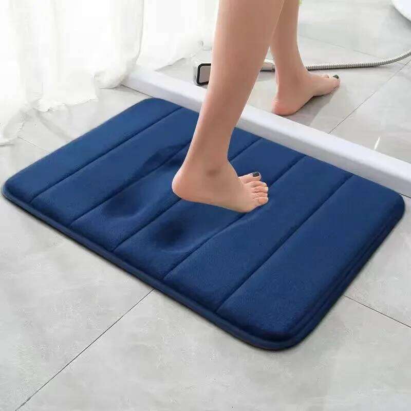 Vikama Foot Floor Mat Kitchen Bath For Bathroom Coral Velvet Carpet H260226