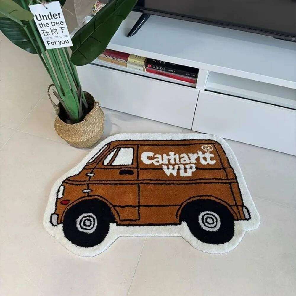 VIKAMA Summer Car Living and Bedroom Bed Carpets, Children's Room Anti-slip Floor MATS, Home Decoration H260226