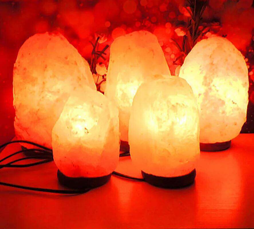 Himalayan 7 Colors USB Wooden Base Health Salt Night Light Table Lamp for Indoor Bedside Lighting Z260227