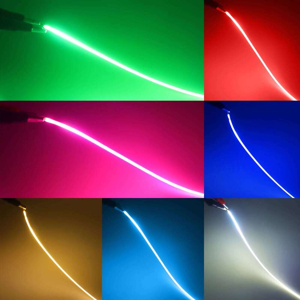 DC 3V Edison Bulb Lamp Parts Filament Red/Blue/Green Flexible COB LED Diode 25MM 80mm 110MM 128MM 190MM 255MM 300MM Z260226