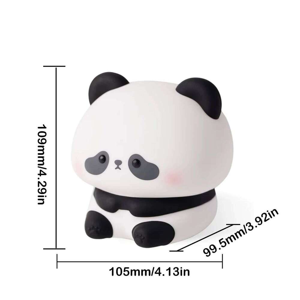 Capybara Silicone Night Light Cute Panda Adjustable Brightness Timing Rechargeable Sleep Nightlights For Kids Room Z260227