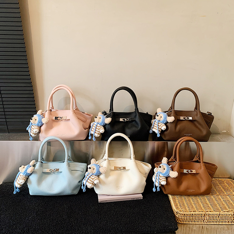 Unique texture women's handbag spring new item basket style simple shoulder crossbody bag designer bag shoulder bag luxury handbag