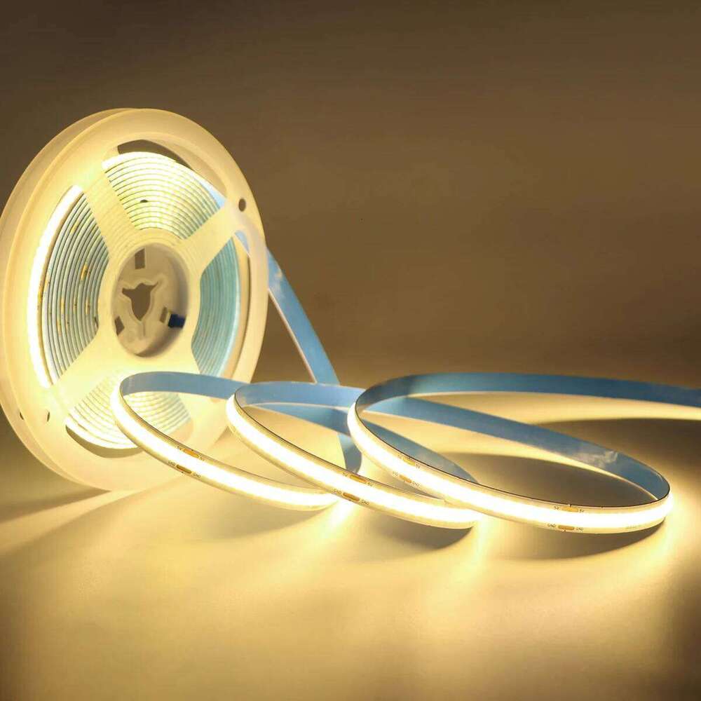 Hand Scan Sensor and Touch Dimmer Switch 5V USB COB LED Strip Light Tape 320 LEDs/M For Room Decor Backlight Kitchen Lighting Z260226