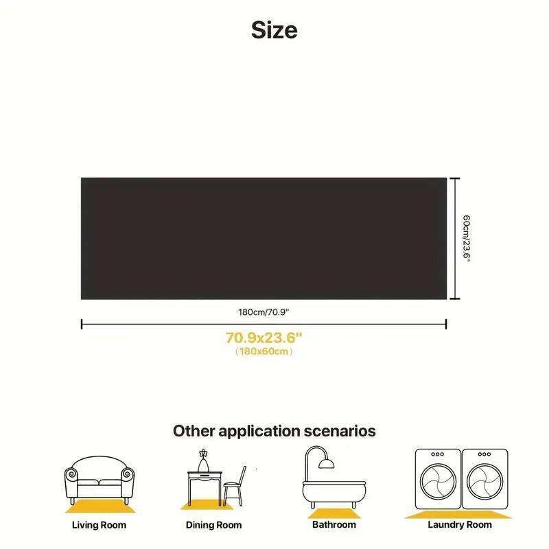 VIKAMA Comfortable Plush Carpet, Super Soft Fluffy Bedroom Bedside Rug, Corridor And Hallway Floor Mat, Home Decoration H260227 - view 6