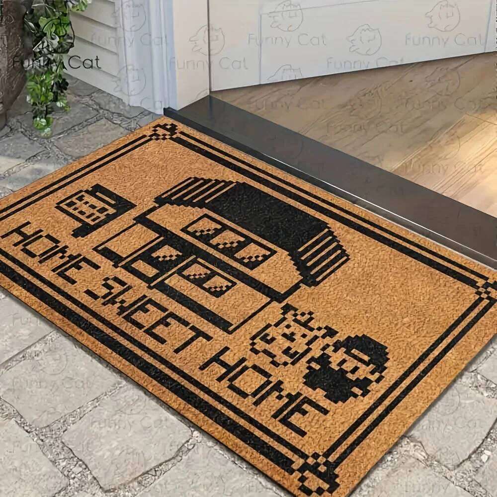 VIKAMA Sweet Door Gamers Anime Doormat for Covered Outdoor Welcome Mat For Home Entrance Decoration H260226