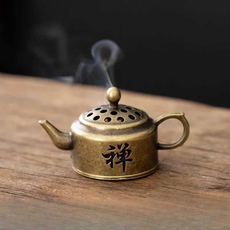 Incense Burner 2026 Antique Pocket Dragon Phoenix Hollow Mini Ornament for Tea Desk Office DecorT260227