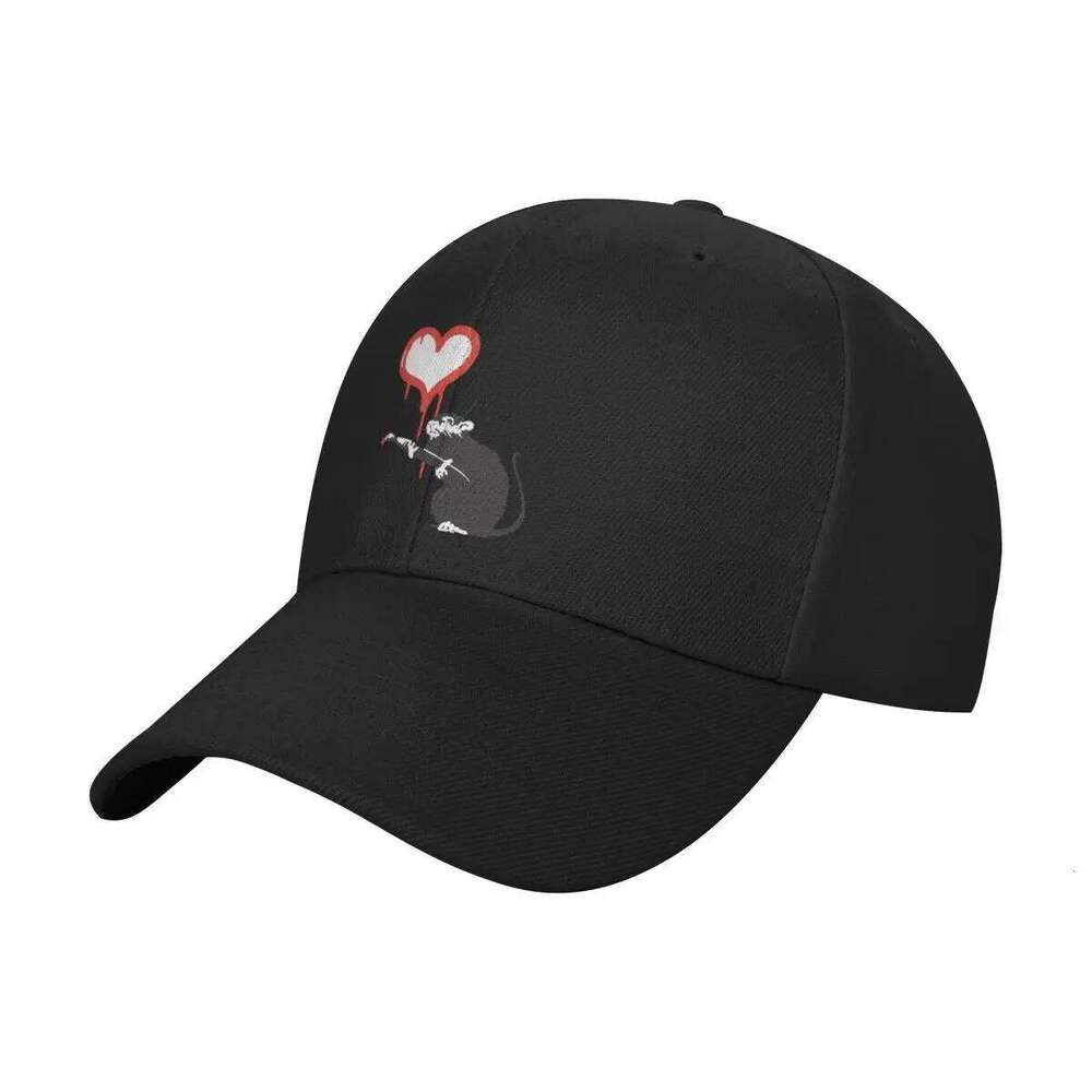 Hearts rat remote mind control Graffiti Street art with Banksy signature tag HD Baseball Cap Z260226