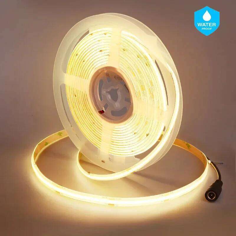 IP65 Waterproof COB Strip Light 480LEDs/m Flexible LED Ribbon Tape 3000K-6500K DC24V Linear Dimmable Home Decor Lighting Z260226