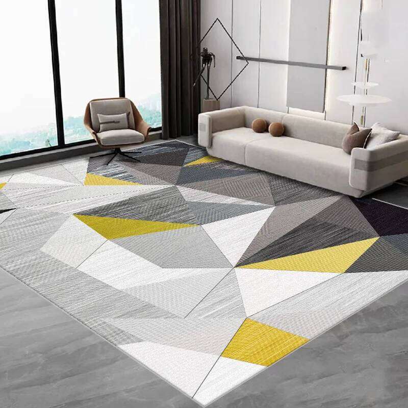 VIKAMA Nordic Minimalist Living Room Carpet, Easy-To-Clean Sofa and Coffee Table Pad, Bedroom Full Carpeting, Home Decoration H260226