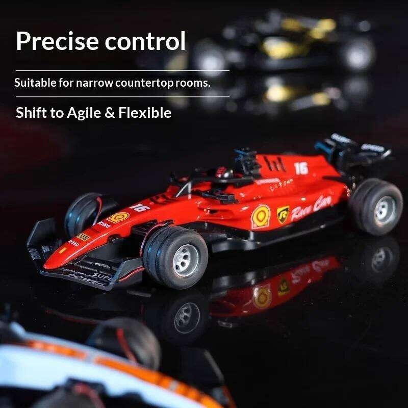 In Stock 1/64 Mini Formula Racing 2.4g Three Speed Adjustable Lighting Alloy Simulation Model Remote Control Car Toys H260227