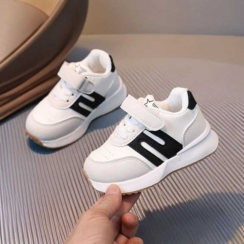Kids Sneakers Color Block Anti-Collision Lightweight Leather Shoes for 2-6 Years Boys Girls Four Seasons CasualT260227