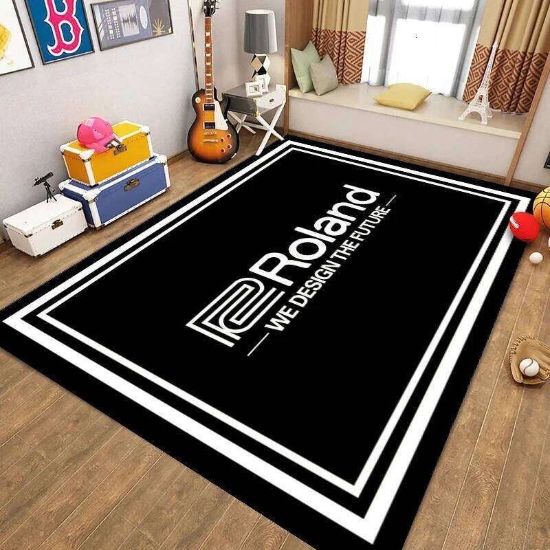 Electronic Children's Living Room Coffee Table Bedroom Shelf Drum Door Mat Home Non-slip Carpet H260226