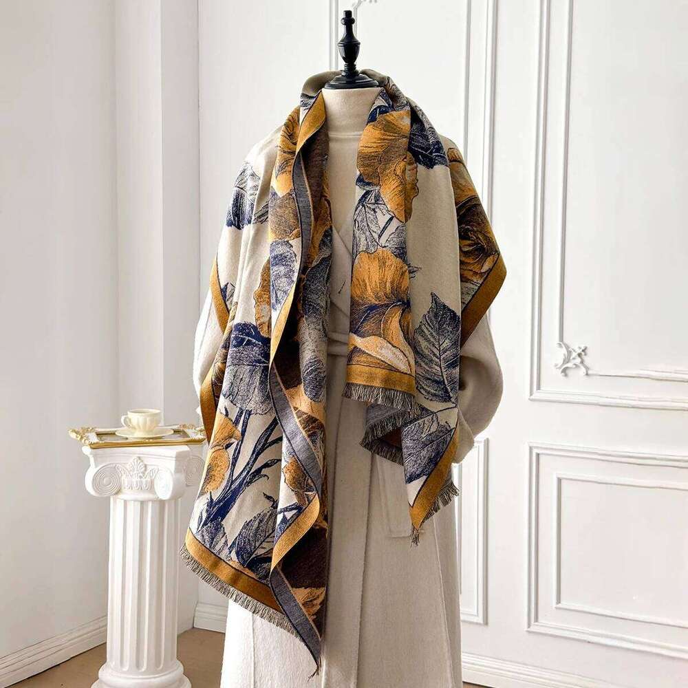 Women Winter Fashion Imitation Cashmere Scarf: Warm Luxury Pashmina Thick Shawl Wrap, Multi-Use Neckerchief Bufanda Echarpe Ponc Z260226