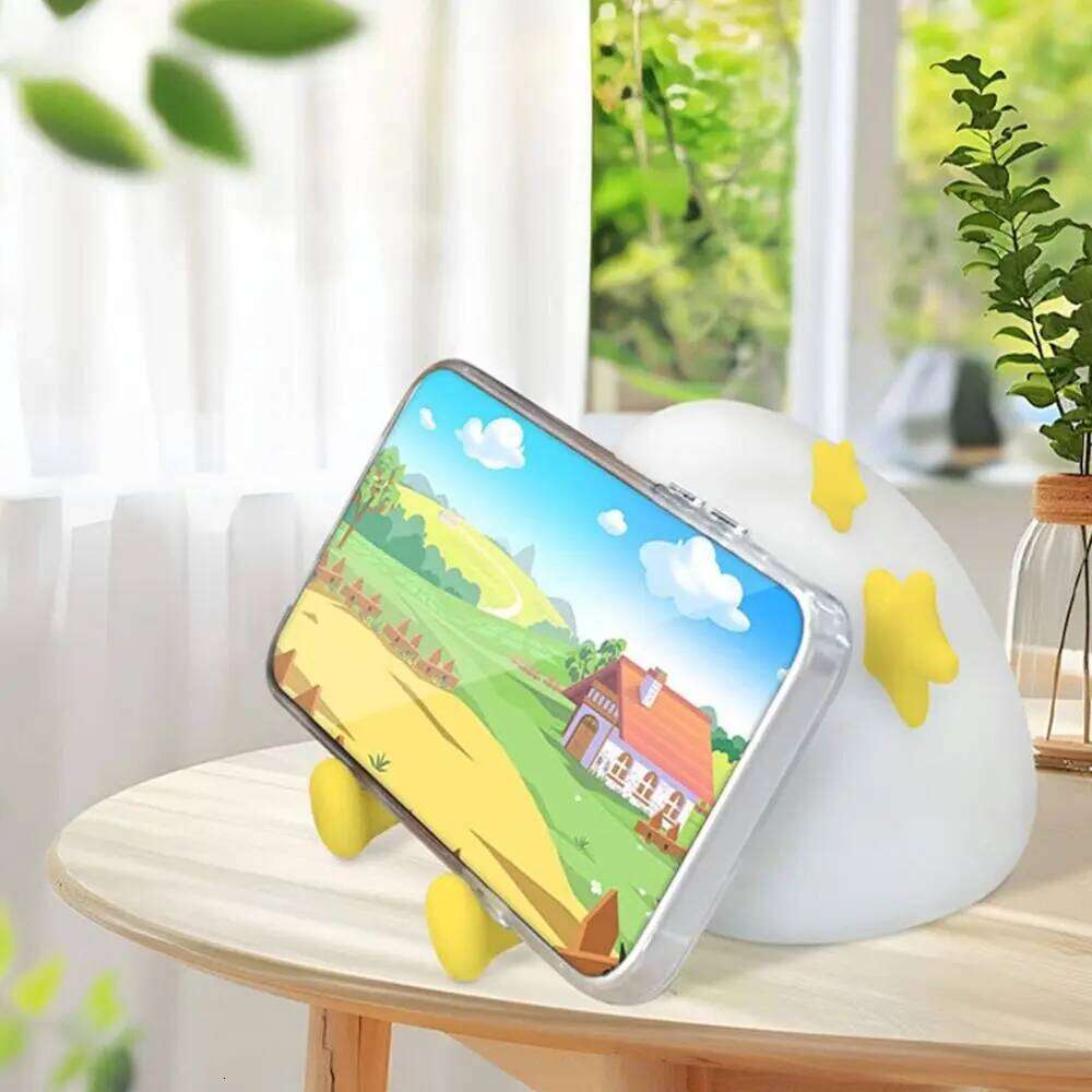 New Clouds Night USB Rechargeable Five-level Dimming LED Light Silicone Advanced Bedside Lamp Desktop Ornaments Z260227