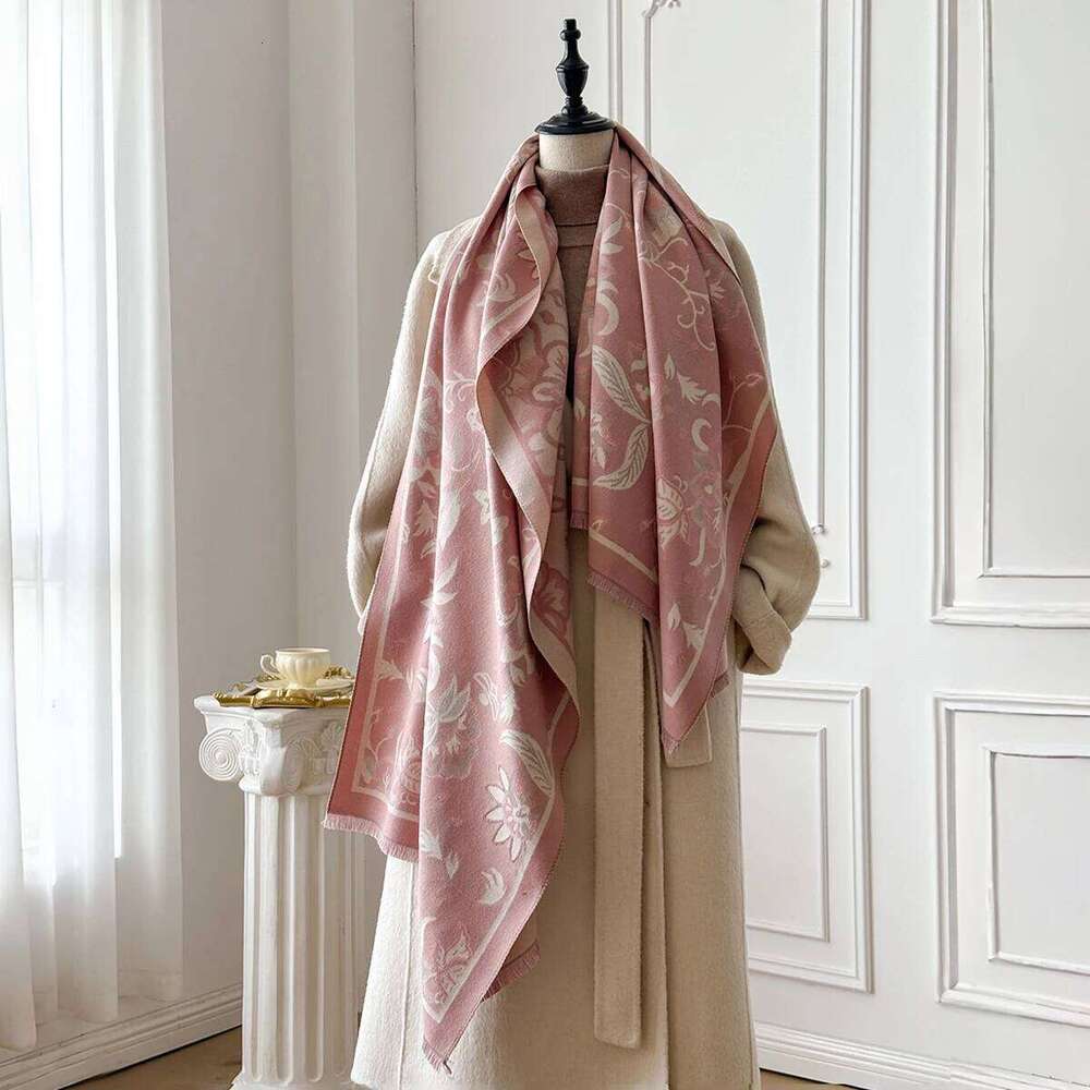 Luxury Pashmina Shawl Wrap Scarf for Women Winter Warm Cashmere Design Soft Thick Blanket Scarves Female Bandana Bufanda Z260226