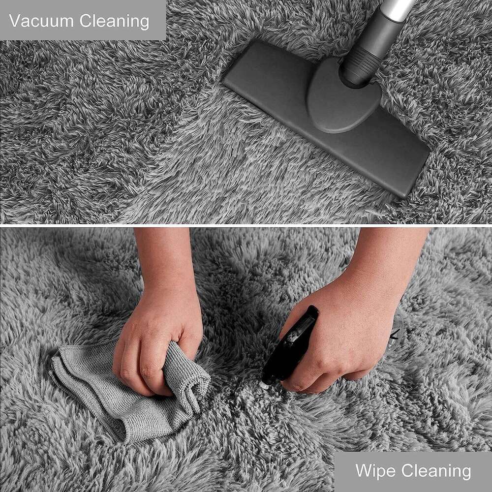 Area Rugs Bedroom Fluffy Non-slip Tie-Dyed Fuzzy Shag Plush Soft Shaggy Bedside Rug Living Room Carpet H260227 - view 6