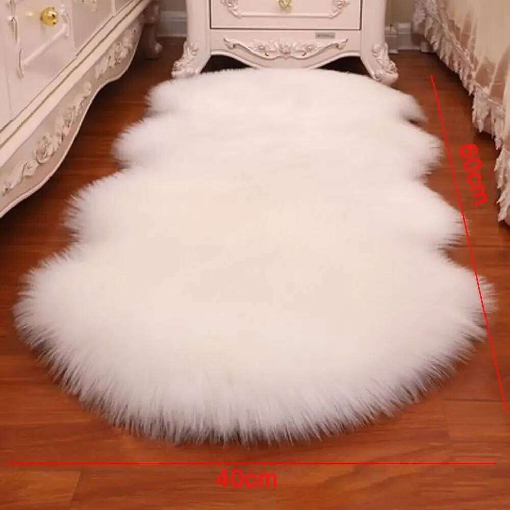 Artificial Sheepskin Long Hair Carpet Floor Wool Mat Soft Faux Fluffy Shaggy Rugs Home Decor H260226