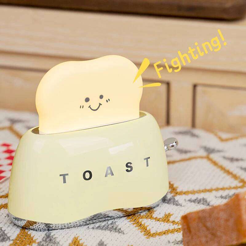 New Toast Night Light Cute little Bread Lamp Breastfeeding portable light with timer is still a great gift for kids and friends Z260227