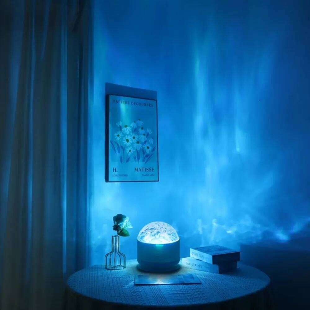 USB Starry Light With 7Color Patterns Ocean Wave Night Lights for Home Bedroom Decoration Galaxy Projector Lamp Z260227