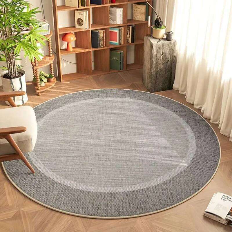 Bohemian Round Rug Colorful Mandala Design Orange Brown Beige Tones Ethnic Pattern Area Carpet For Home Decor H260226