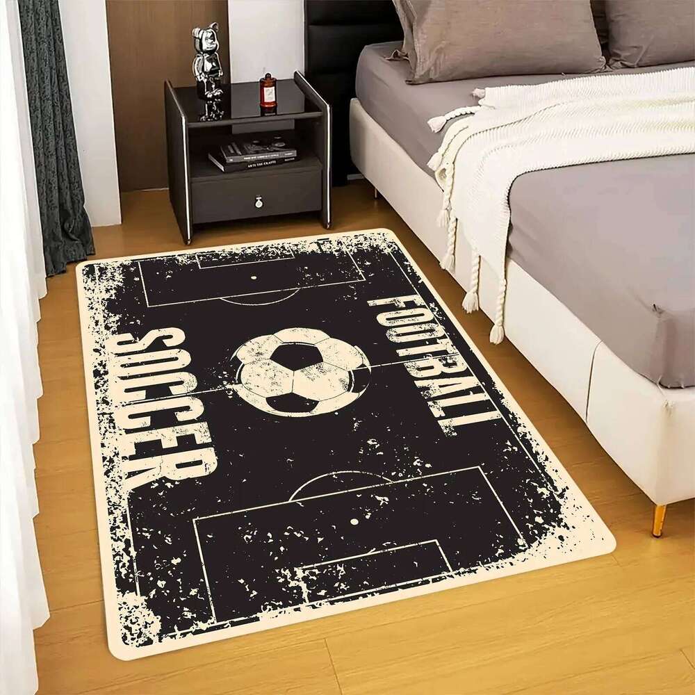 Sports Trendy Style Entryway Doormat Football Field Ball Mottled Texture Home Decor Mat For Soccer Fans H260227 - view 4