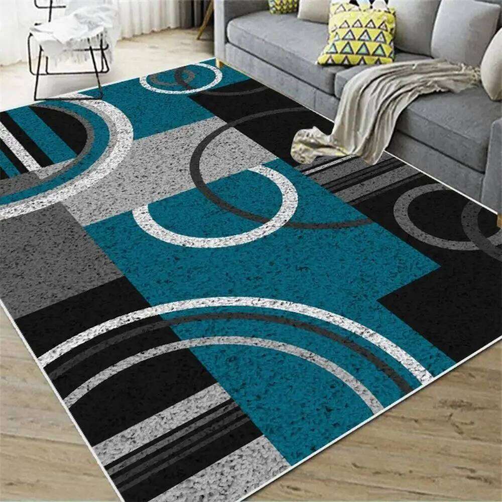 VIKAMA Nordic Abstract Carpet Living Bedroom Kitchen Dining Room Home Decor Geometric Large Area Floor Mat H260226