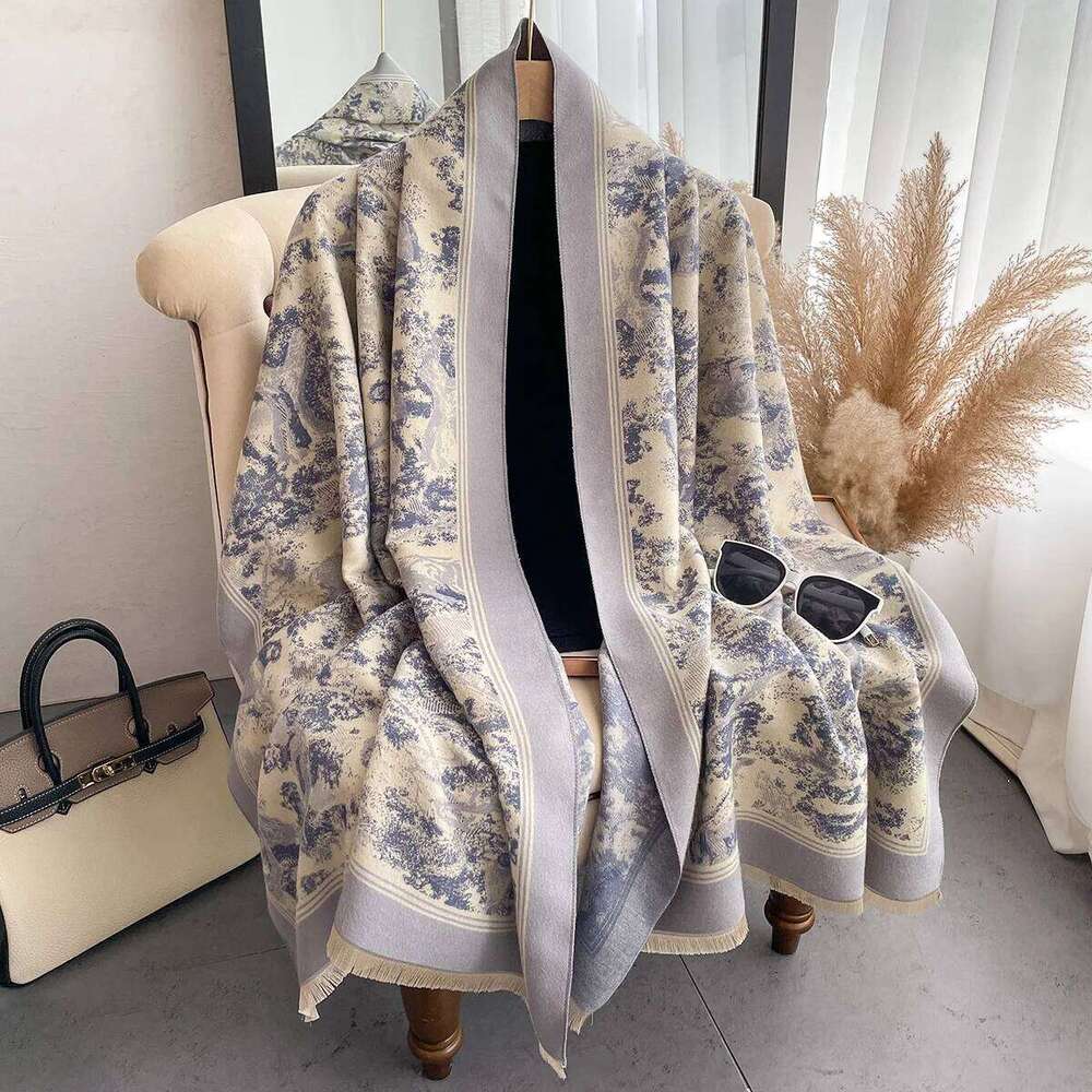 Luxury Winter Cashmere Scarf Women Design Warm Pashmina Blanket Poncho Scarves Female New Animal Shawl Thick Foulard Bufanda Z260226