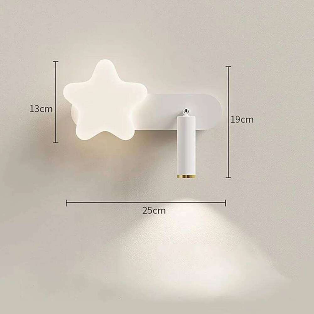 LED Dimmable Lamp with Remote Control Star Spotlight Rotatable 350 Lighting Decor Bedroom Study Wall Lights Z260227