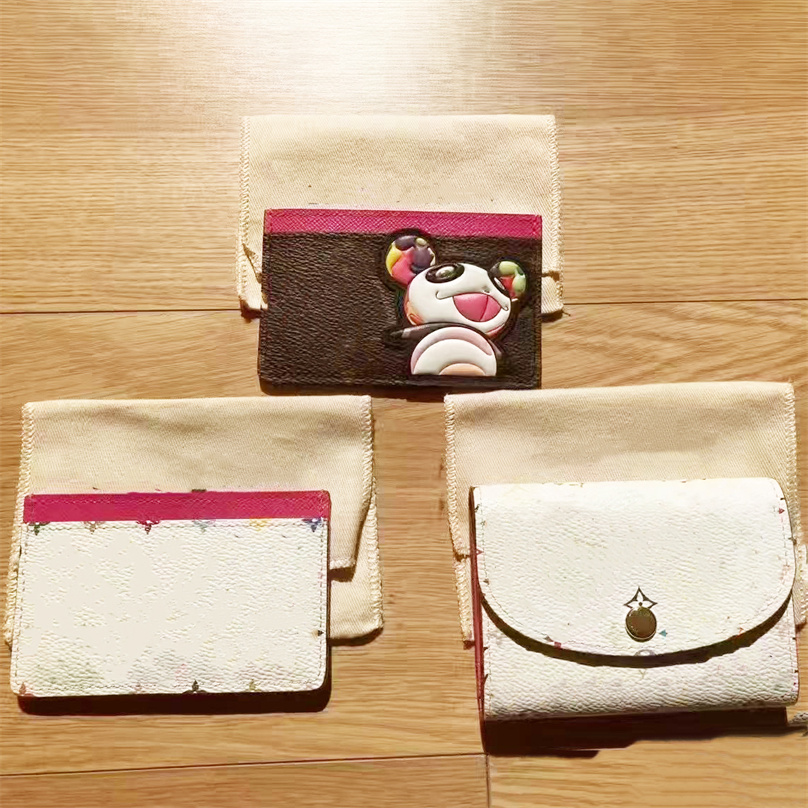 10a Designer Womans Wallet TM Rosalie Coin Purse Multicolour Card Holder Colorful Purse Luxury Wallet Women Coin Purse Credit Cosmetic Zipper Key Pouch With Box