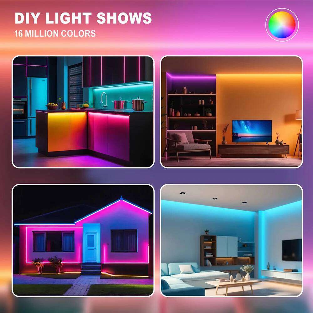 DC 5V USB RGB Neon LED Strip Light 24key Remote Control 108LED/M Flexible Tape Christmas Rope Lights TV Home Decoration 1M 2M 5M Z260226