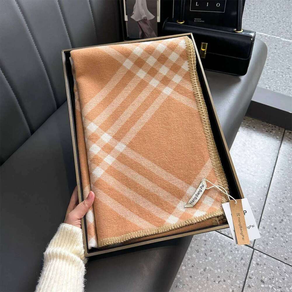 Fashion Long Plaid Scarf for Women Winter Warm Acrylic Thick Shawl Elegant Luxury Neck Wrap Scarves Bufandas Foulard Femme Z260226