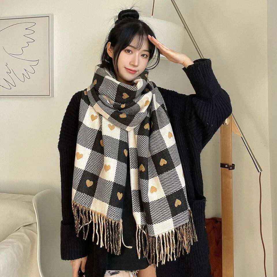 2025 Luxury Winter Cashmere Scarf Women New Design Warm Pashmina Long Tassel Scarves Female Print Shawl Thick Foulard Bufanda Z260226