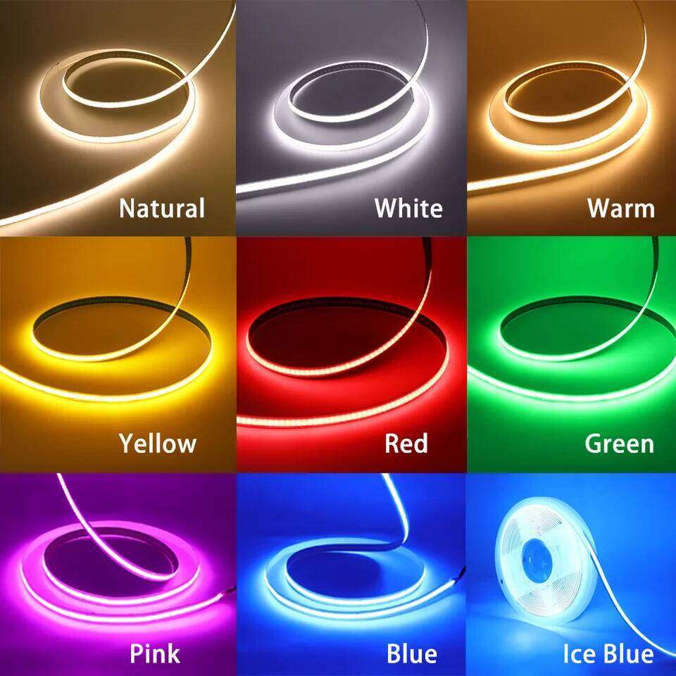 5V USB LED COB Light Strip Touch Dimmer Flexible Diode Tape 5mm 320Leds/m Linear Ribbon Indoor Lighting DIY TV Mirror Backlight Z260226