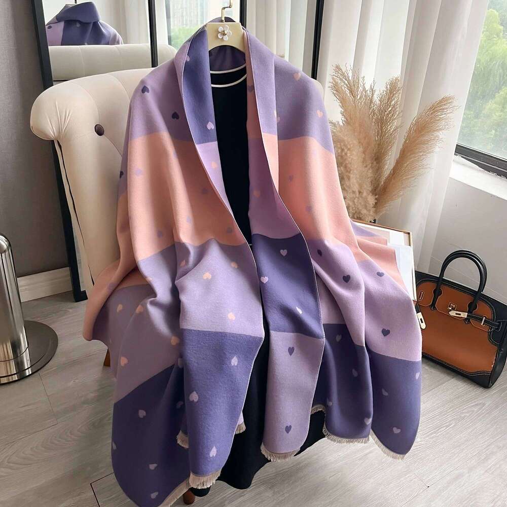 New Winter Cashmere Scarf for Women Shawl Wrap Female Pashmina Luxury Brand Poncho Thick Blanket Warm Bufanda Echarpe Femme Z260226