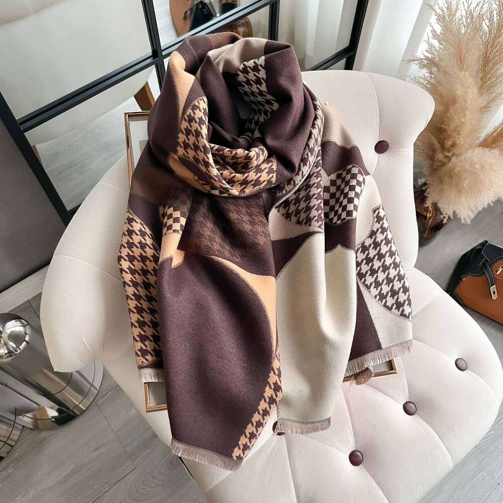 New Warm Luxury Cashmere Scarf Women Thick Print Fashion Shawl and Wraps Ladies Blanket Foulard Winter Pashmina Bandana Bufanda Z260226