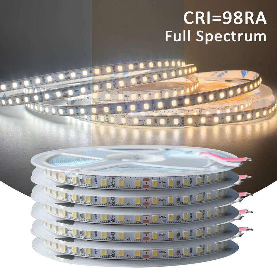 Ra98 Full Spectrum Strip Light 24V 10M 5M SMD2835 120LEDs Led Tape Ribbon Lamp 24 volt High CRI Flexible Lighting Z260226