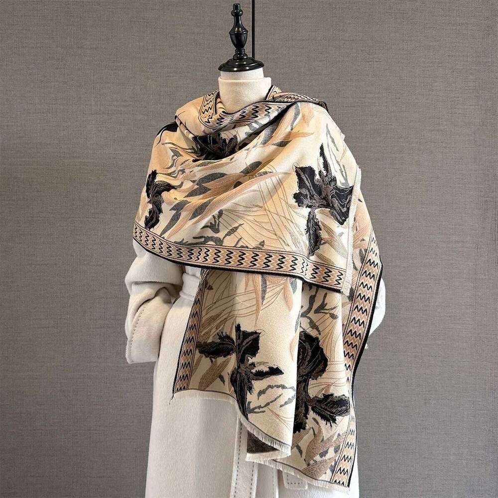 Autumn Cashmere Scarf for Women Thick Warm Winter Blanket Brand Female Luxury Quality Shawl Wrap Bufanda Poncho Echarpe Pashmina Z260226