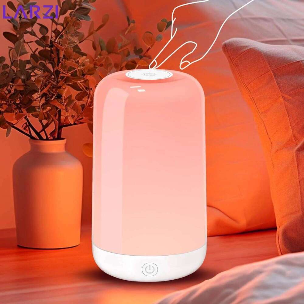 Smart Touch Bedside Table Dimmable RGB Bluetooth LED Night Light Rechargeable Kids Desk Lamp Camping Room Atmosphere Decor Z260227