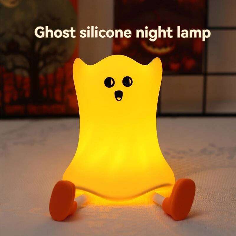 New Cute Night Light Dimmable Silicone Cartoon Pumpkin Lamp With Timer Rechargeable Touch Nightlight For Nursery Bedroom Z260227