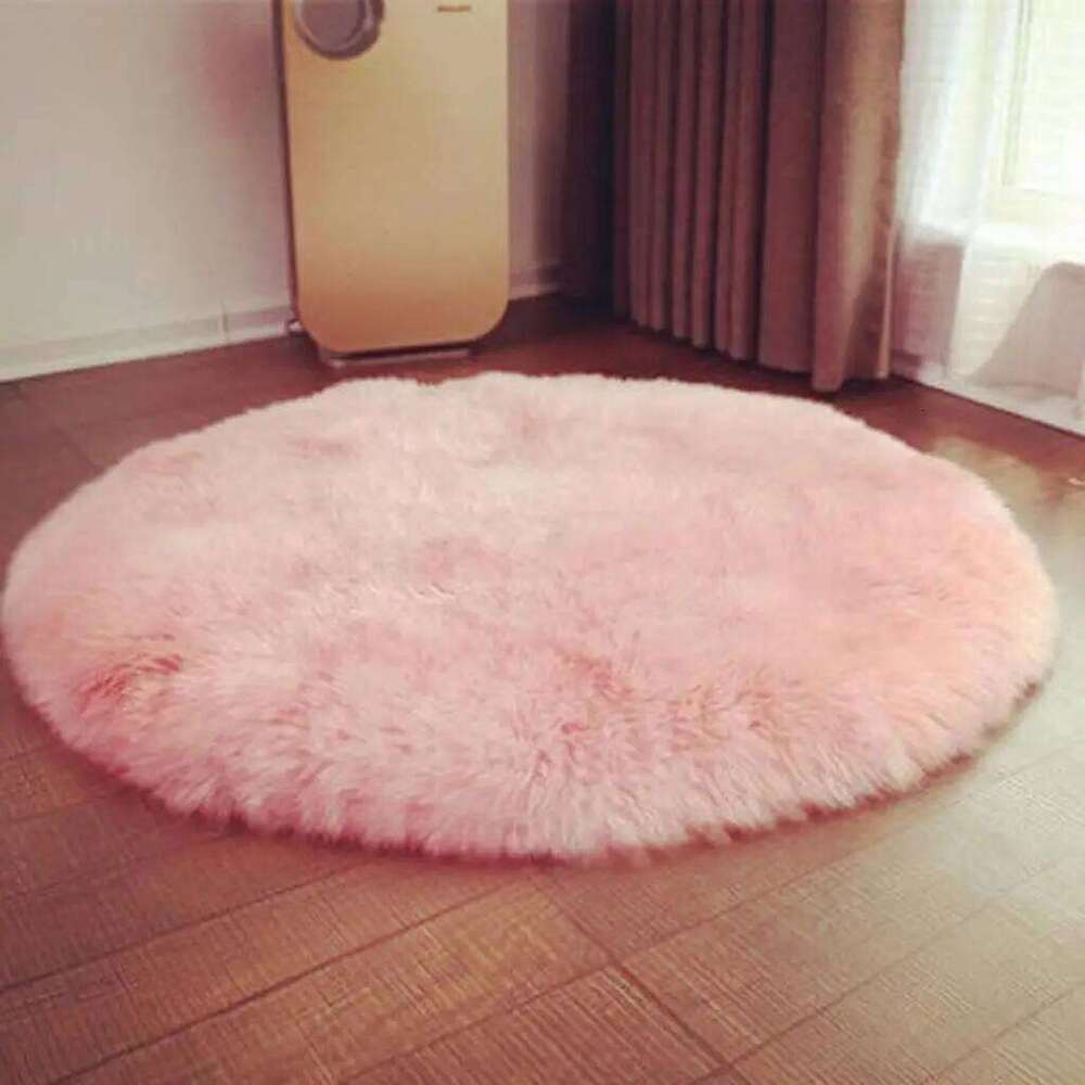 fityle Fashion Area Soft Sheepskin Skin Faux Fur Fake Rug Mat Small Rugs Living Bedroom Window Bedside Home Decor H260226