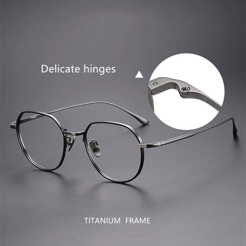 Japanese Retro Pure Glasses Frame Crown Polygonal Optical eyeglasses for man MASUNAGA same n GMS846 260206BJ - view 4